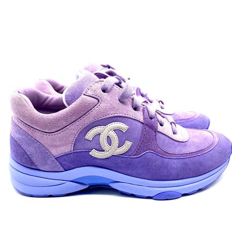 chanel purple sneakers